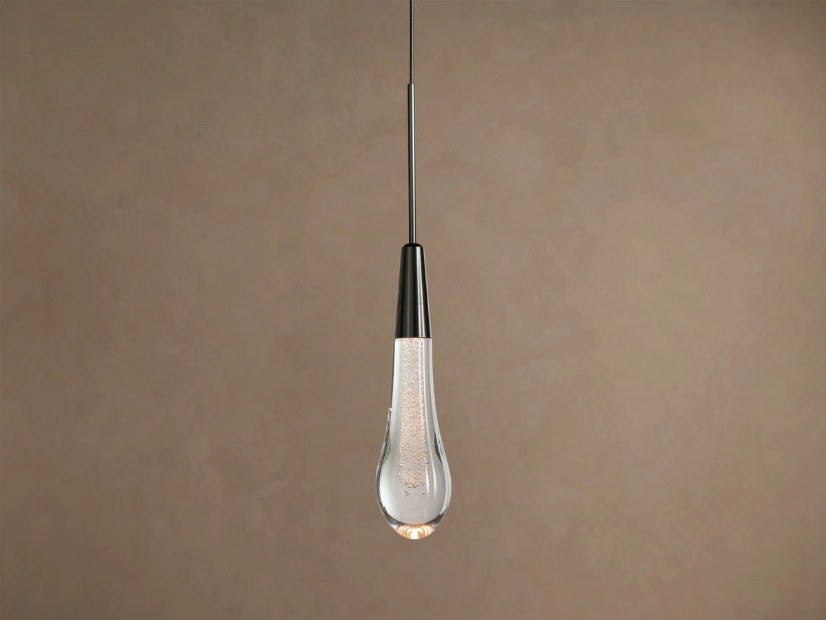 Soltaire Bronze Modern Glass Pendant — product view 1