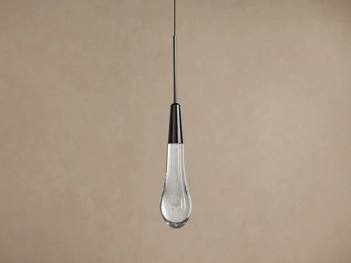 Soltaire Bronze Modern Glass Pendant — product view 2