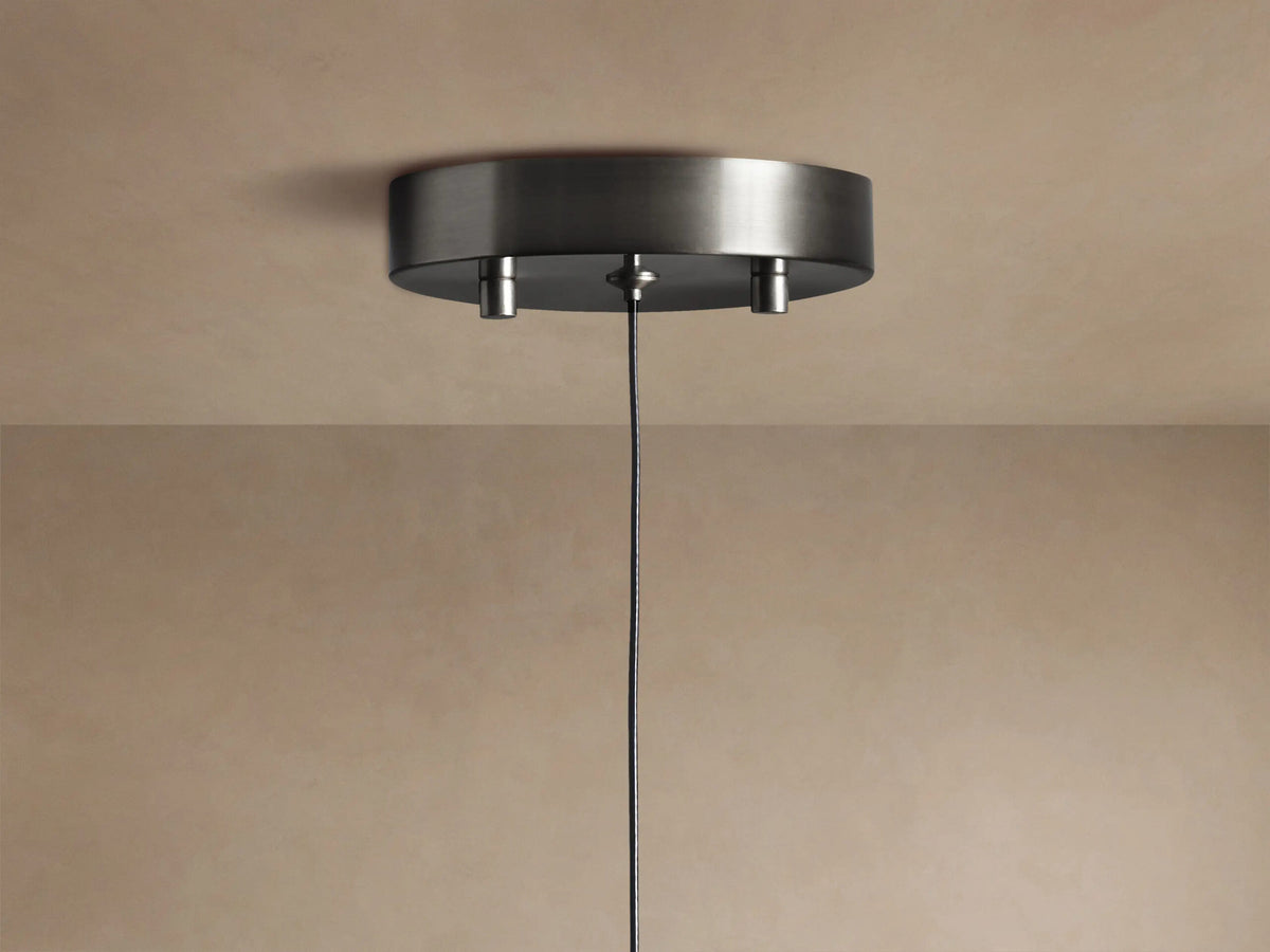 Soltaire Bronze Modern Glass Pendant — product view 4