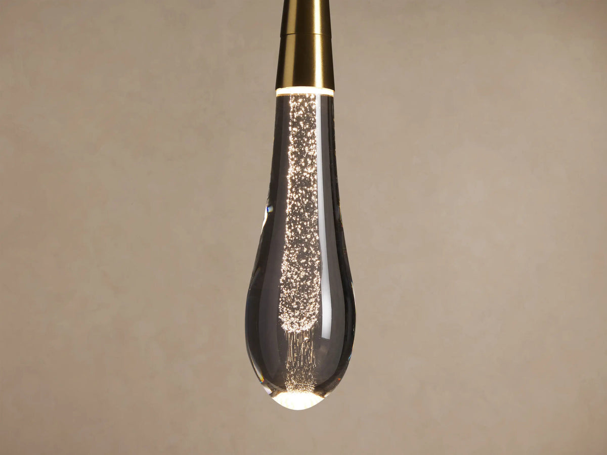 Soltaire Bronze Modern Glass Pendant — product view 7