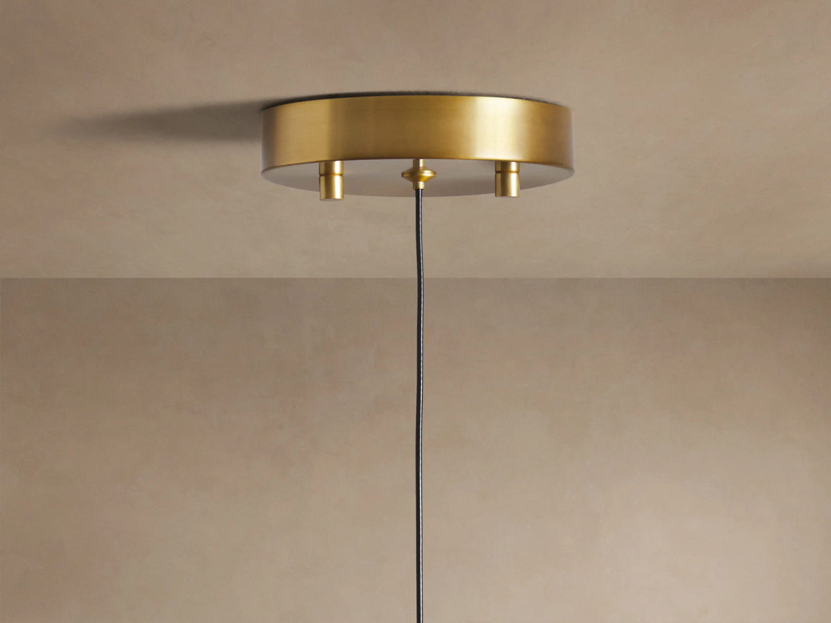 Soltaire Bronze Modern Glass Pendant — product view 8