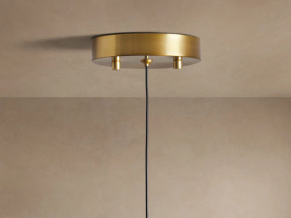 Soltaire Bronze Modern Glass Pendant — product view 8