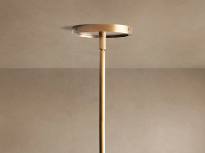 Brass Chandelier Theron Linear Milk Glass 50 Inch — product view 4