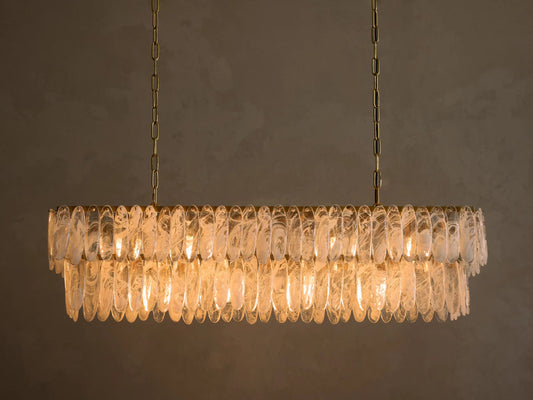 Verna Glass Linear Light Chandelier — product view 1