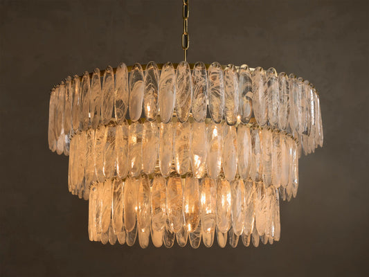 Glam Glass Light Round Chandelier — product view 1