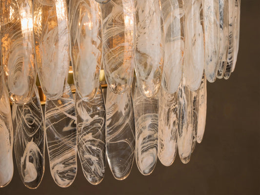 Glam Glass Light Round Chandelier — product view 2