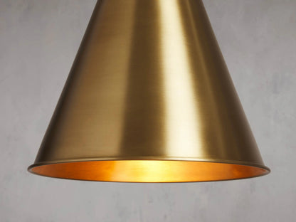 Brass Cone Pendant — product view 1