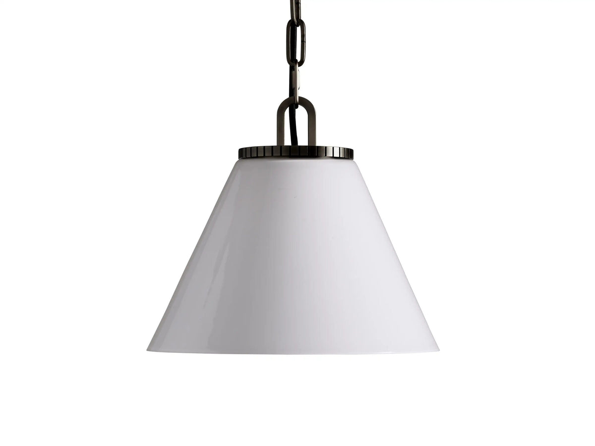 Bronze Cone Pendant with Clear Glass Chain Light — product view 10
