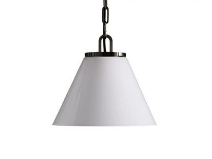 Bronze Cone Pendant with Clear Glass Chain Light — product view 10