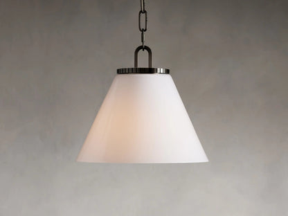 Bronze Cone Pendant with Clear Glass Chain Light — product view 14
