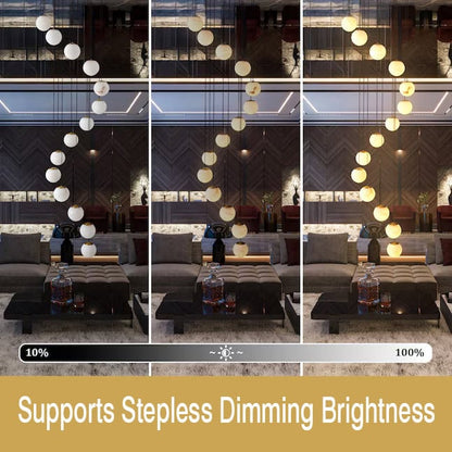14 Light Alabaster Staircase Chandelier — product view 7