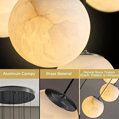 14 Light Alabaster Staircase Chandelier — product view 8